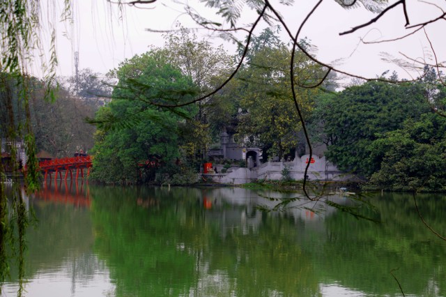 The temple at Turtle Lake offers a bit of serenity