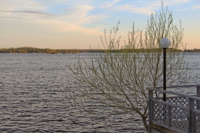 A late afternoon sky on Stoney Lake