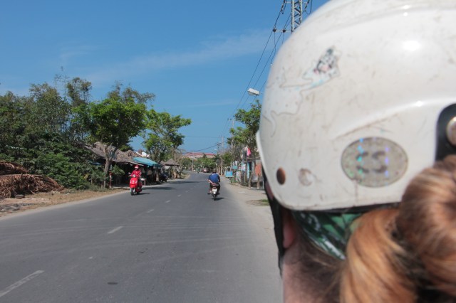 Hopping on a motorbike in Hoi An is far easier than in Hanoi